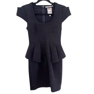 Yoana Baraschi Peplum Space Girl Textured Dress